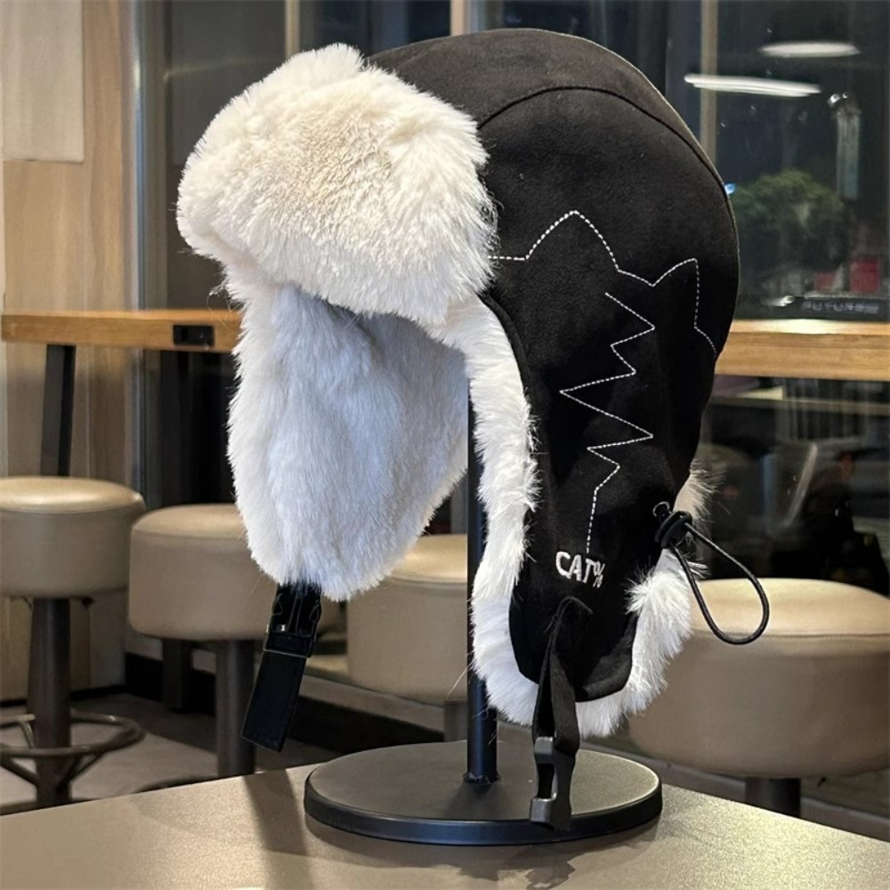 Winter Trapper Hat - Winter Fleece-Lined Trapper Hat Windproof Ear