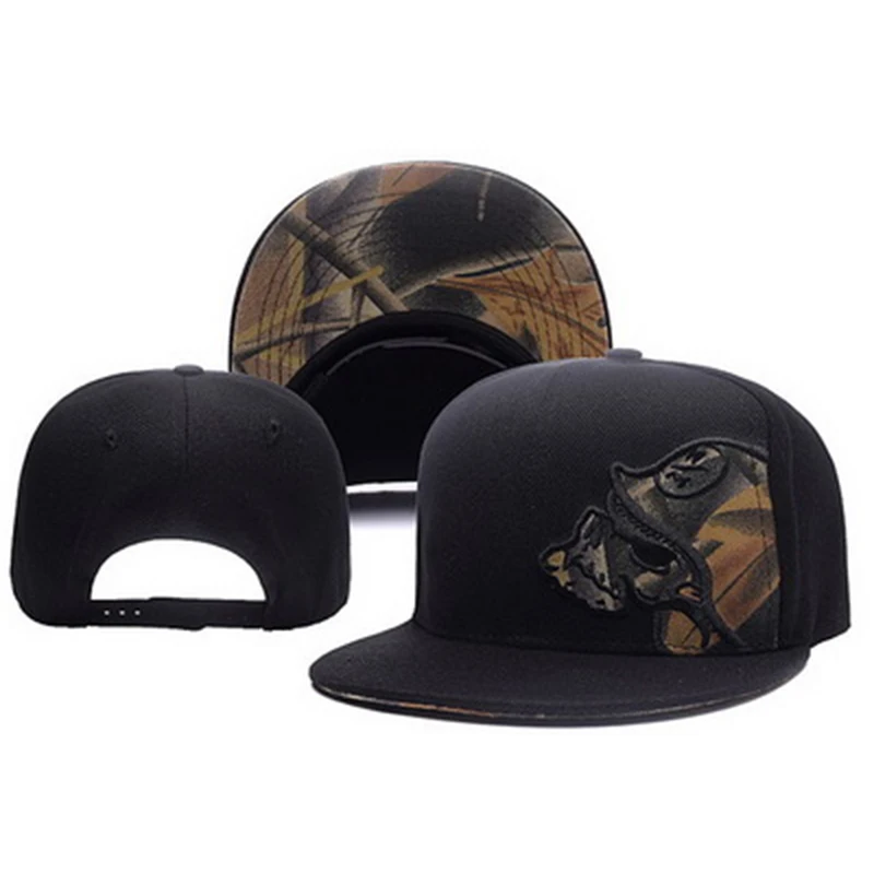 Unisex Skeleton Embroidery Bas - Snapback Hat Flat 评论和价格