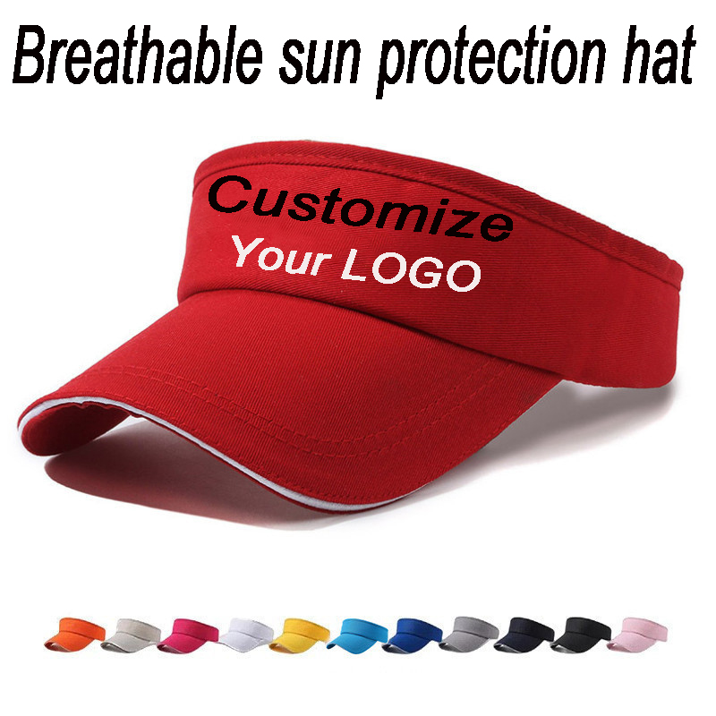 Custom Logo Empty Top Sun Viso - Visor Sun Hat 评论和价格