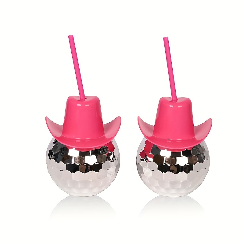 Disco Ball Cowboy Hat Tumbler  - Cowboy Hat Straw 评论和价格