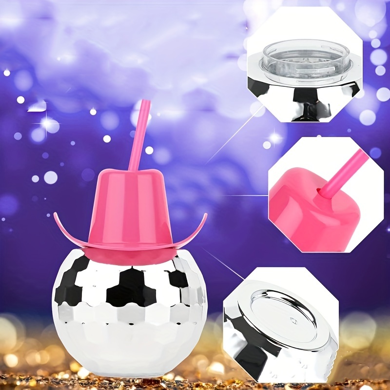 Disco Ball Cowboy Hat Tumbler  - Cowboy Hat Straw 评论和价格