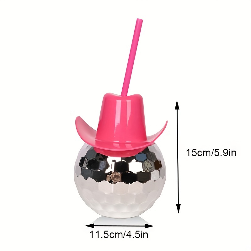 Disco Ball Cowboy Hat Tumbler  - Cowboy Hat Straw 评论和价格