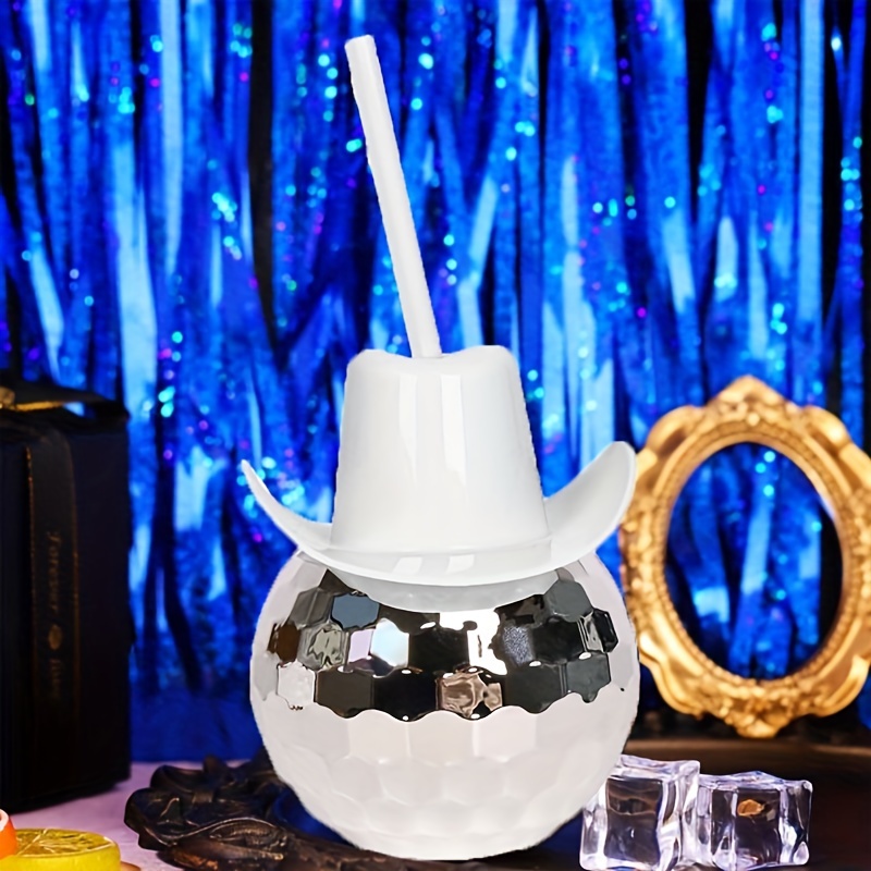 Disco Ball Cowboy Hat Tumbler  - Cowboy Hat Straw 评论和价格