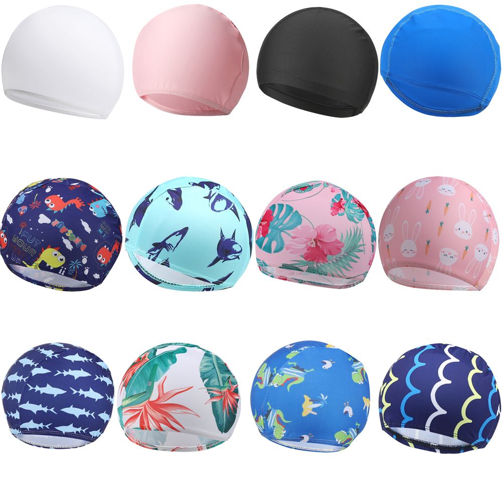 Cartoon  Children Boys Girls H - Swim Hat Silicone 评论和价格