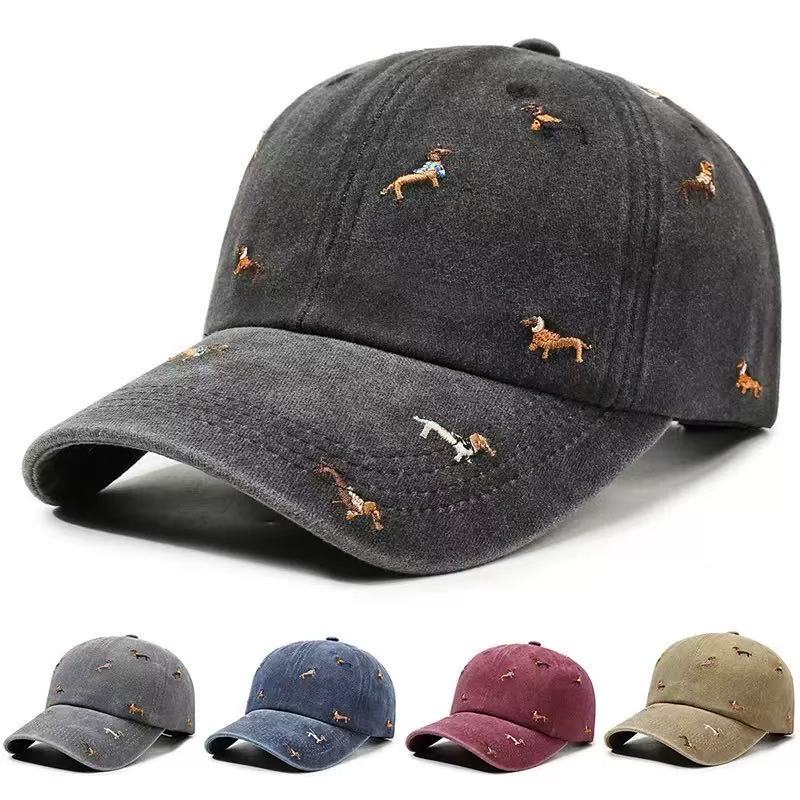 Dachshund Embroidery Washed Co - Golf Cap Dad 评论和价格