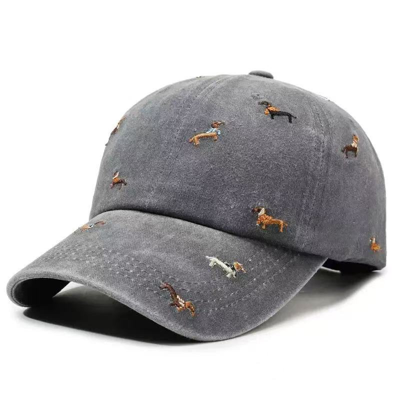 Dachshund Embroidery Washed Co - Golf Cap Dad 评论和价格