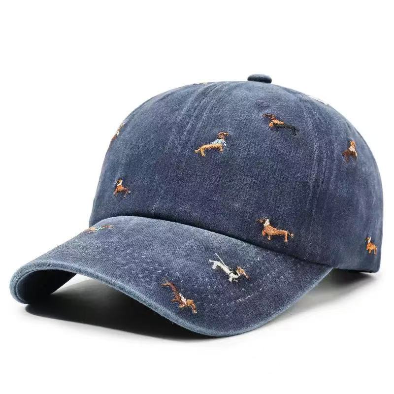 Dachshund Embroidery Washed Co - Golf Cap Dad 评论和价格