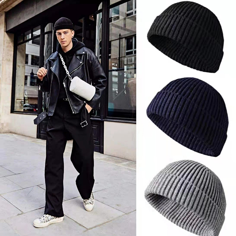 Winter Warm Unisex Wool Beanie - Beanie Cuffed Knit 评论和价格