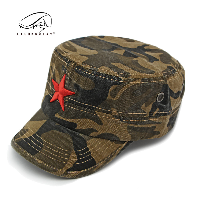 Men's Camouflage Flat Top Base - Dad Hat Cotton 评论和价格