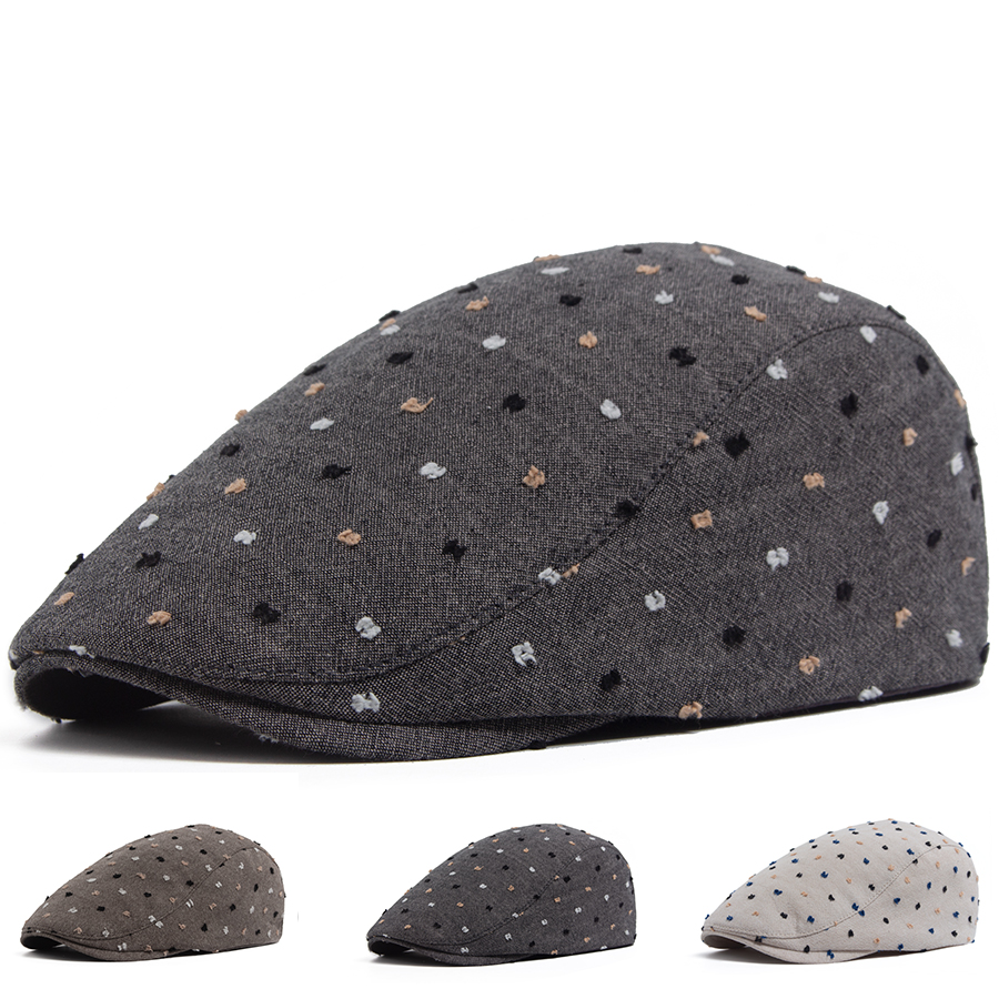 Wmoen Flat Cap With Polka Dot  - Newsboy Cap Ivy 评论和价格