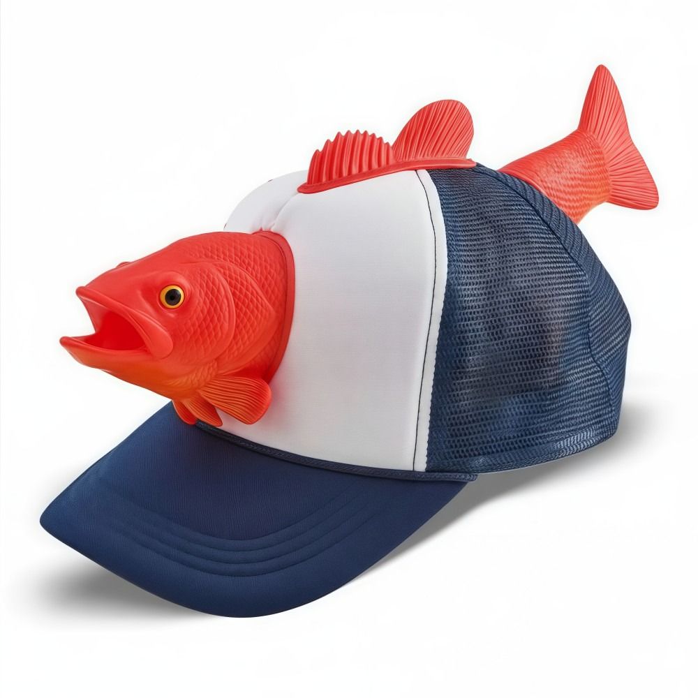 Funny 3D Fish Animal Trucker H - Trucker Cap Mesh 评论和价格