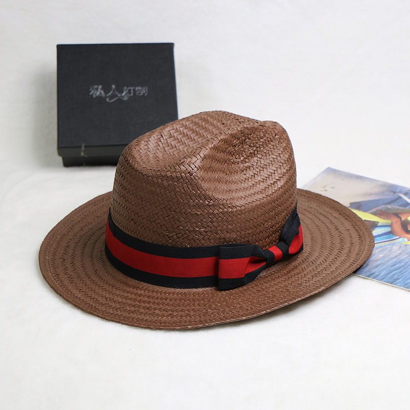 Hand Woven Straw Hat Jazz Cowb - Cowboy Hat Straw 评论和价格