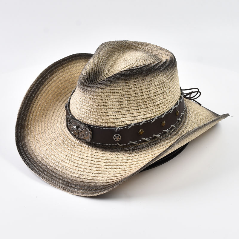 Summer Western Cowboy Straw Ha - Cowboy Hat Straw 评论和价格