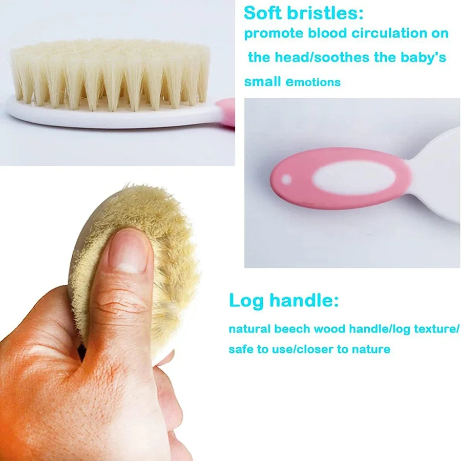 Baby Hair Brush Set for Newbor - Swim Hat Silicone 评论和价格