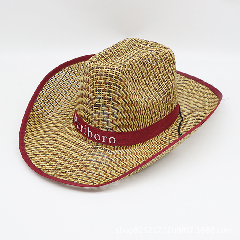 Men Retro Western Cowboy Summe - Cowboy Hat Straw 评论和价格