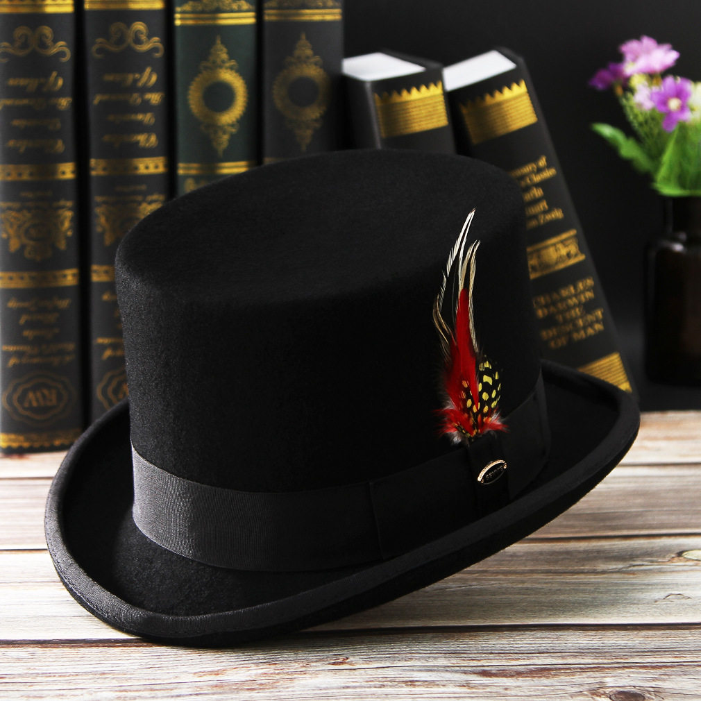 New Men Hat 100% Wool Fedora H - Fedora Hat Wool 评论和价格