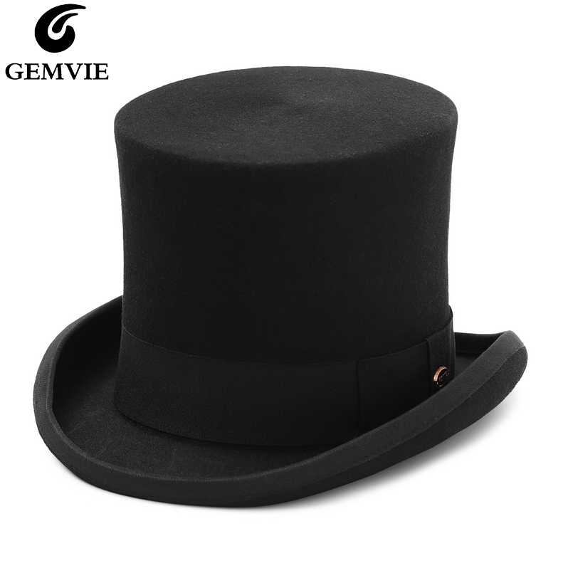 GEMVIE 17cm 100% Wool Felt Top - Fedora Hat Wool 评论和价格