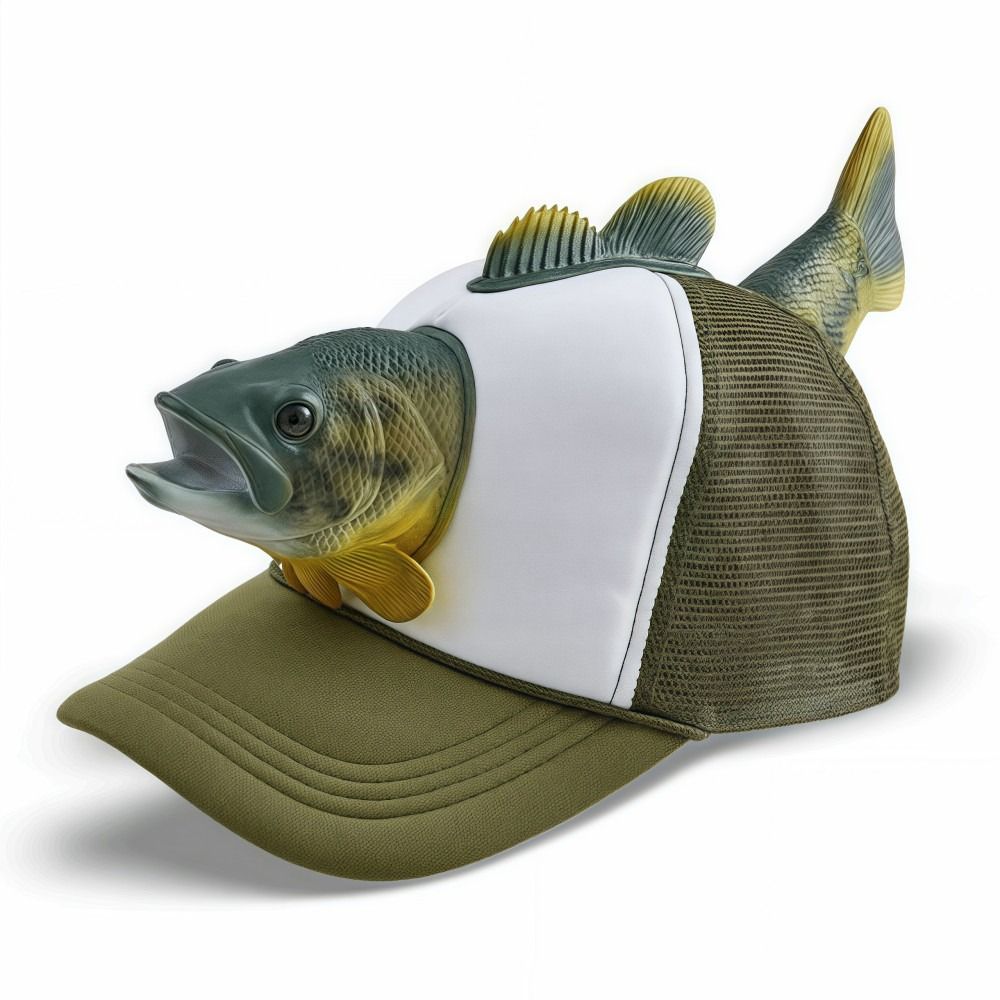 Funny 3D Fish Animal Trucker H - Trucker Cap Mesh 评论和价格