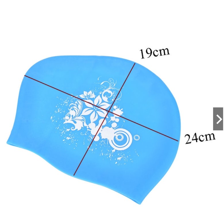 Silicone Swimming Cap for Long - Swim Hat Silicone 评论和价格