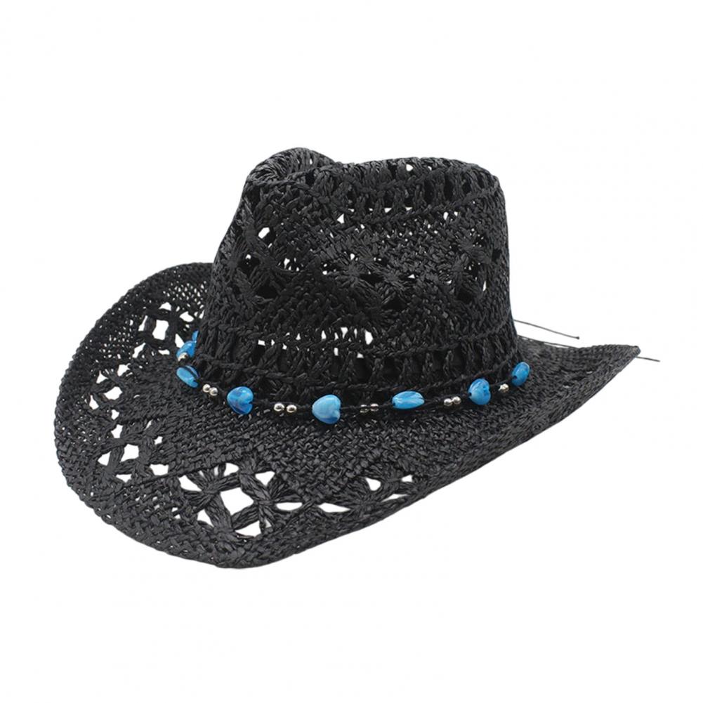 Wide Brim Cowboy Hat Western S - Cowboy Hat Straw 评论和价格