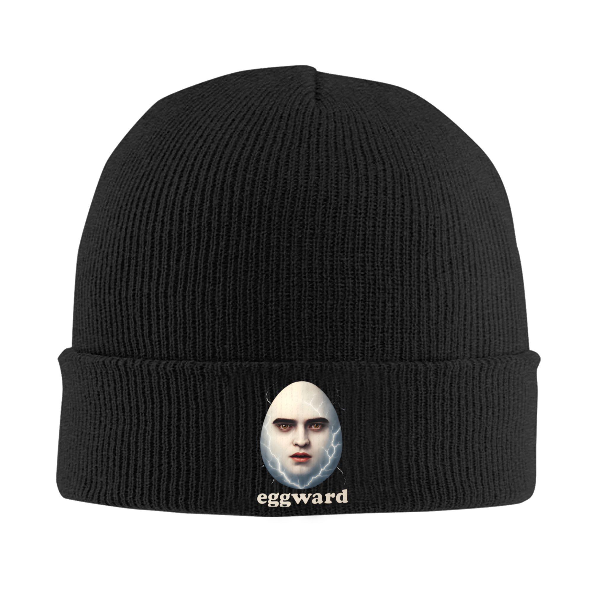 Eggward Silly Meme Parody Egg  - Beanie Cuffed Knit 评论和价格