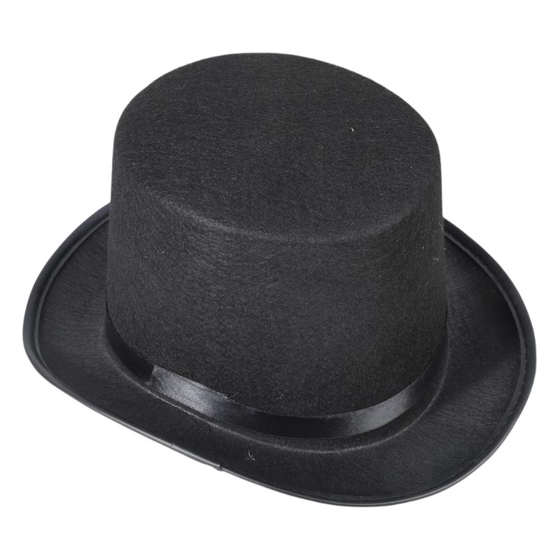 Retro Top Hat Magician Costume - Fedora Hat Wool 评论和价格