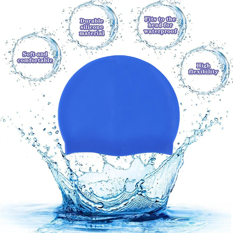 Waterproof Silicone Swim Caps  - Swim Hat Silicone 评论和价格