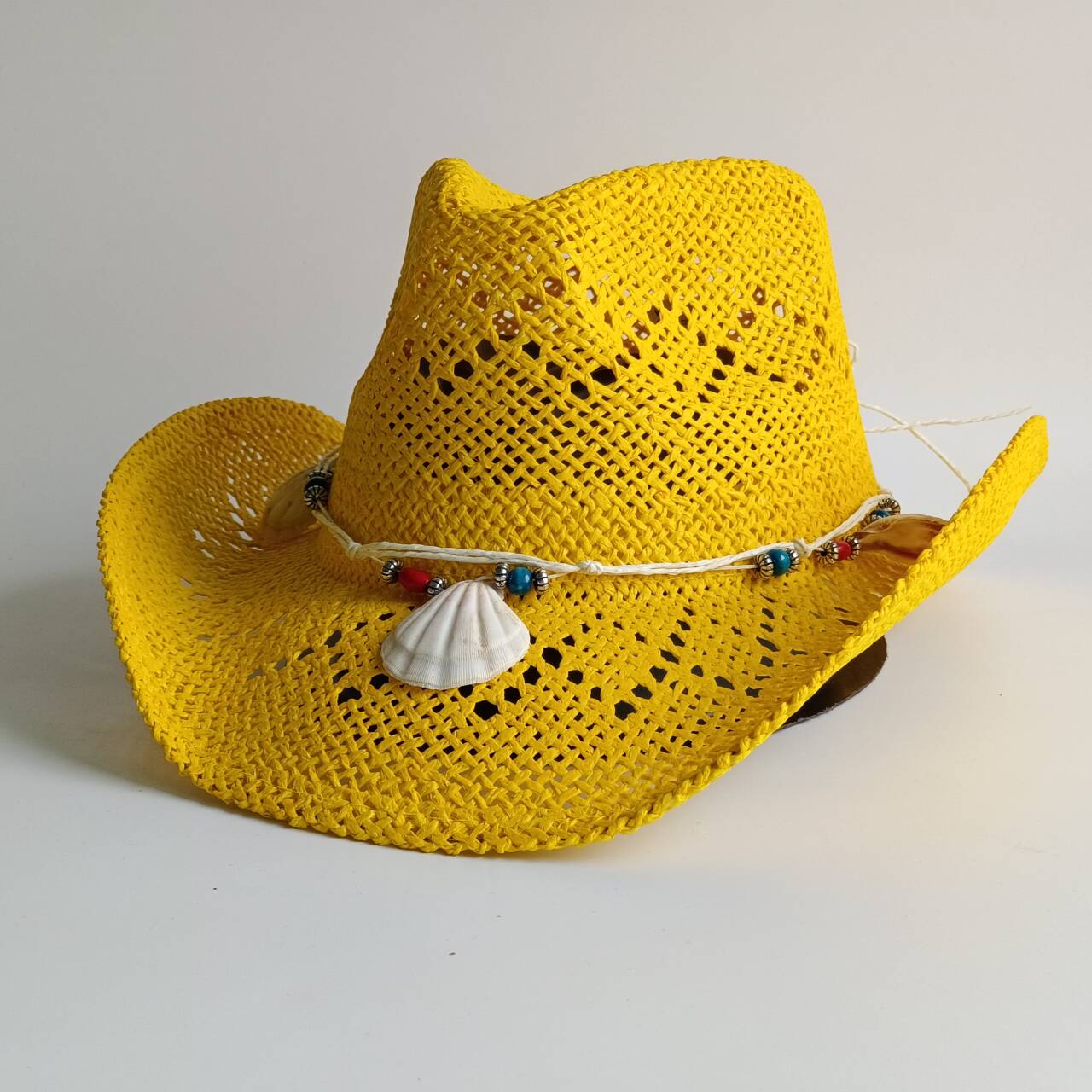 Bright yellow Cowboy Straw Hat - Cowboy Hat Straw 评论和价格