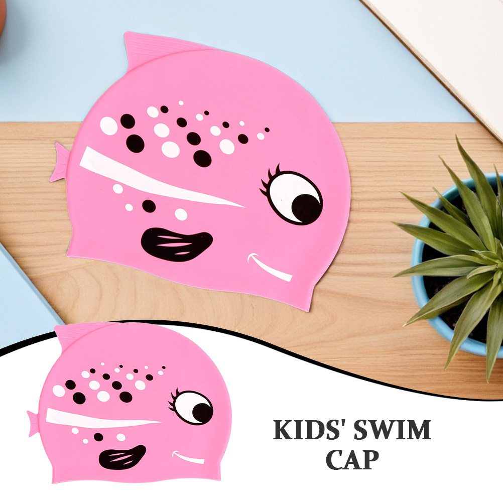 2Pcs Childrens Silicone Swim C - Swim Hat Silicone 评论和价格