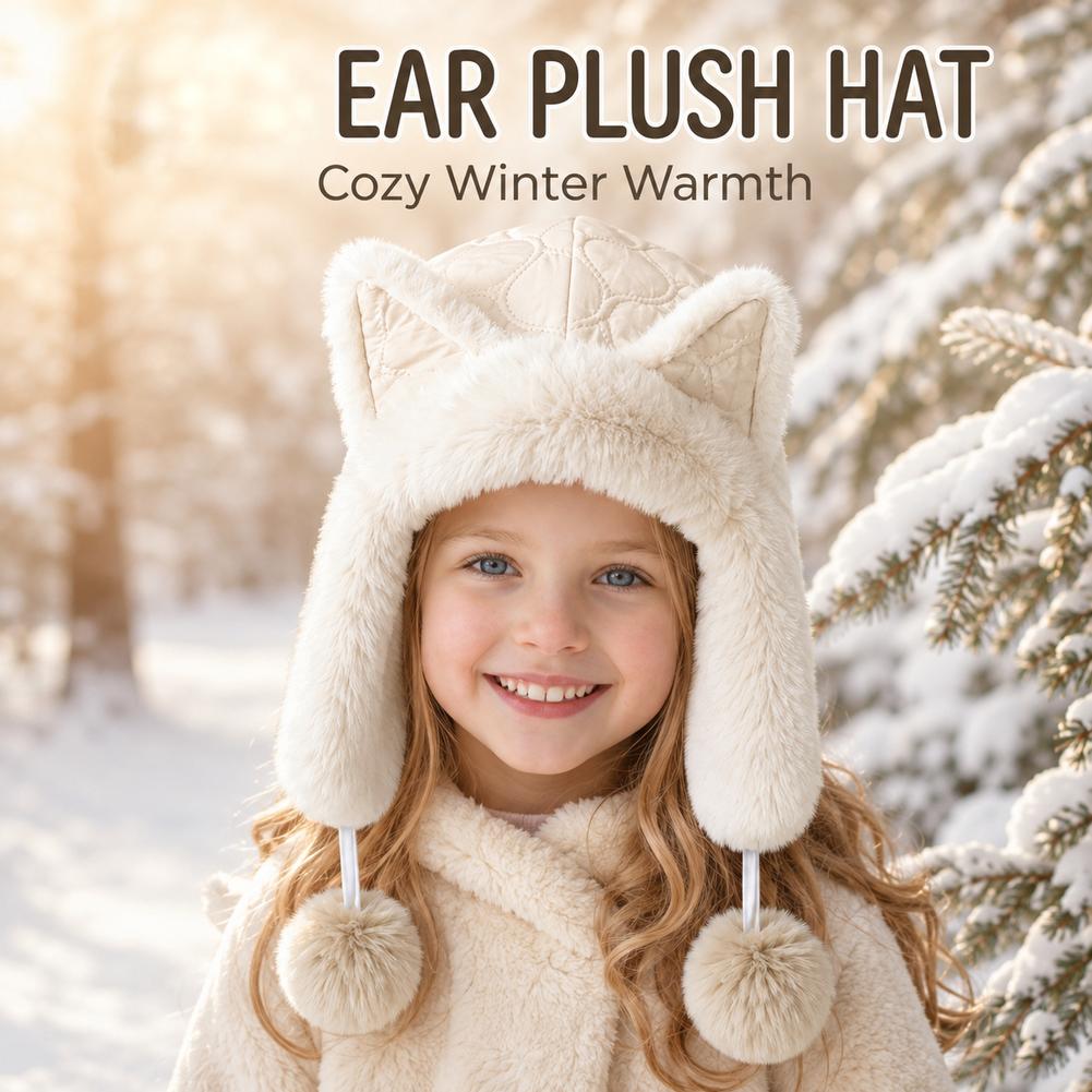 Plush Fox Ear Winter Trapper H - Winter Trapper Hat 评论和价格