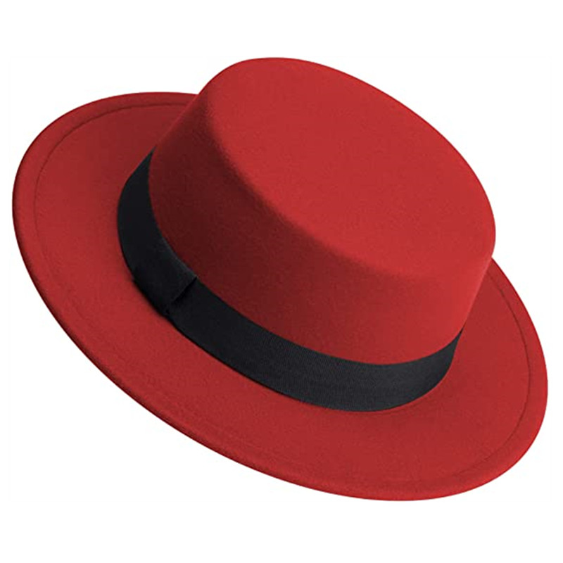 Men Women White Fedora Hat Fla - Fedora Hat Wool 评论和价格