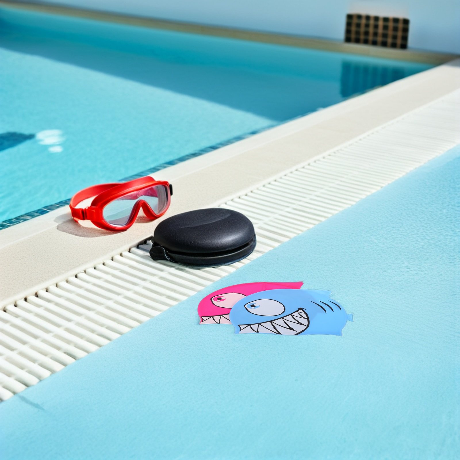 2Pcs Children Silicone Swim Ca - Swim Hat Silicone 评论和价格