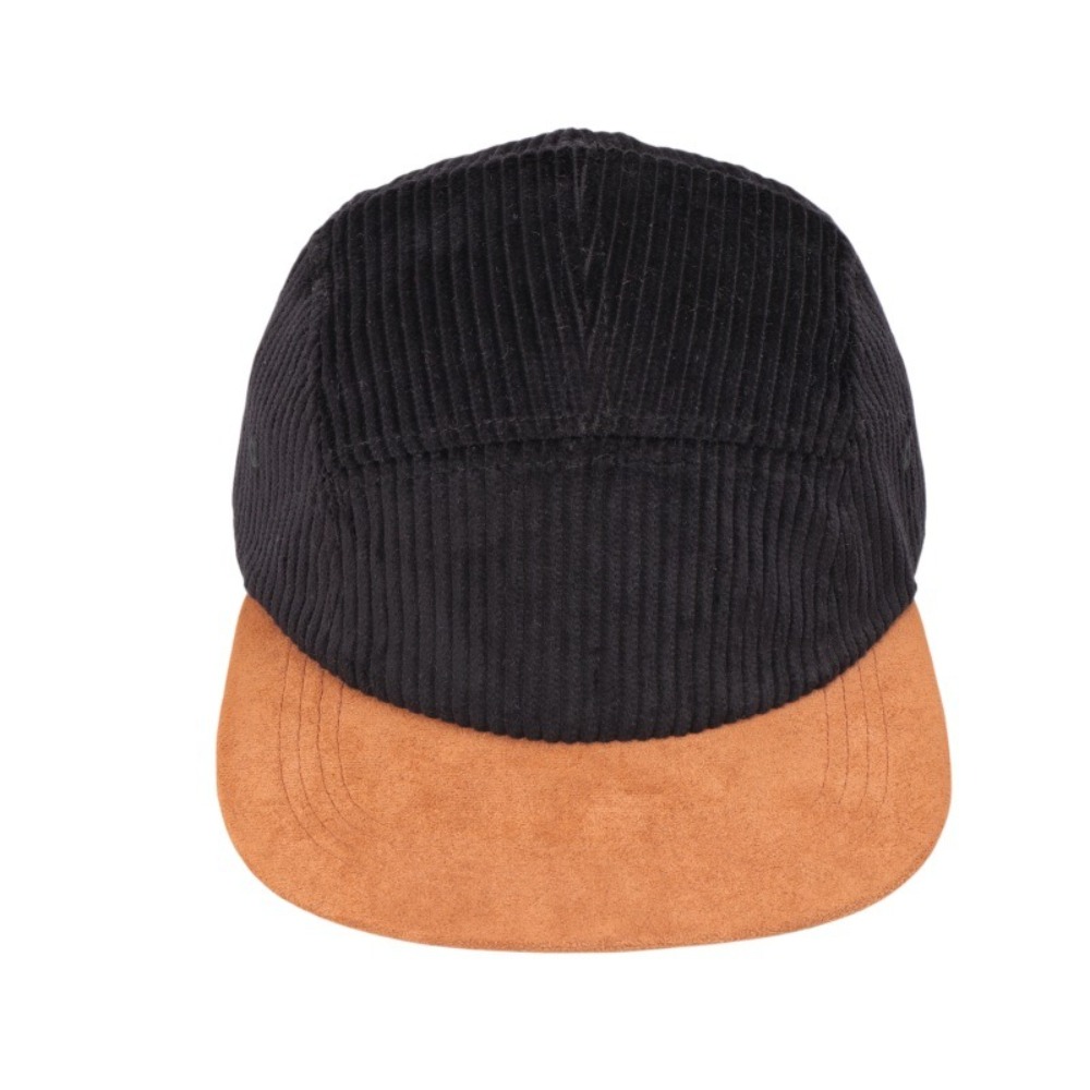 Versatile Retro Flat Brim Base - Corduroy Cap 5 Panel 评论和价格
