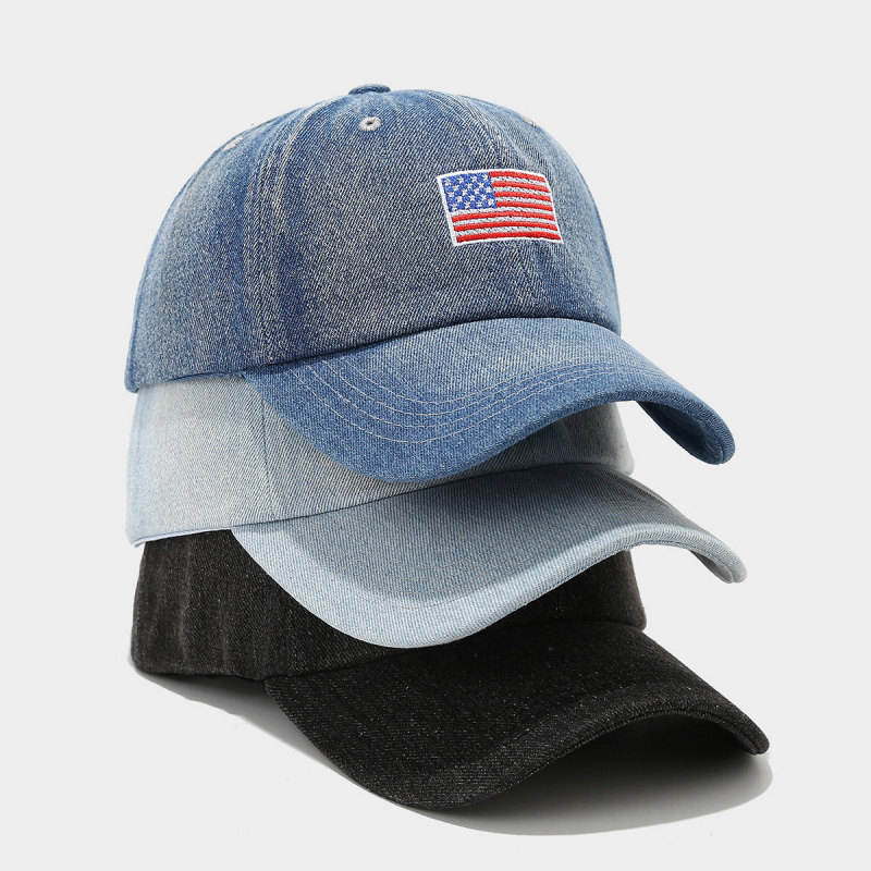 Vintage Washed Denim Baseball  - Dad Hat Cotton 评论和价格
