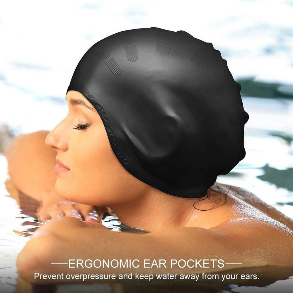 Adults High Elastic Swimming C - Swim Hat Silicone 评论和价格