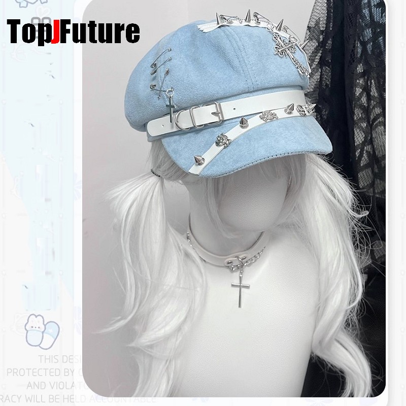 Women's Harajuku Octagonal Cap - Dad Hat Cotton 评论和价格