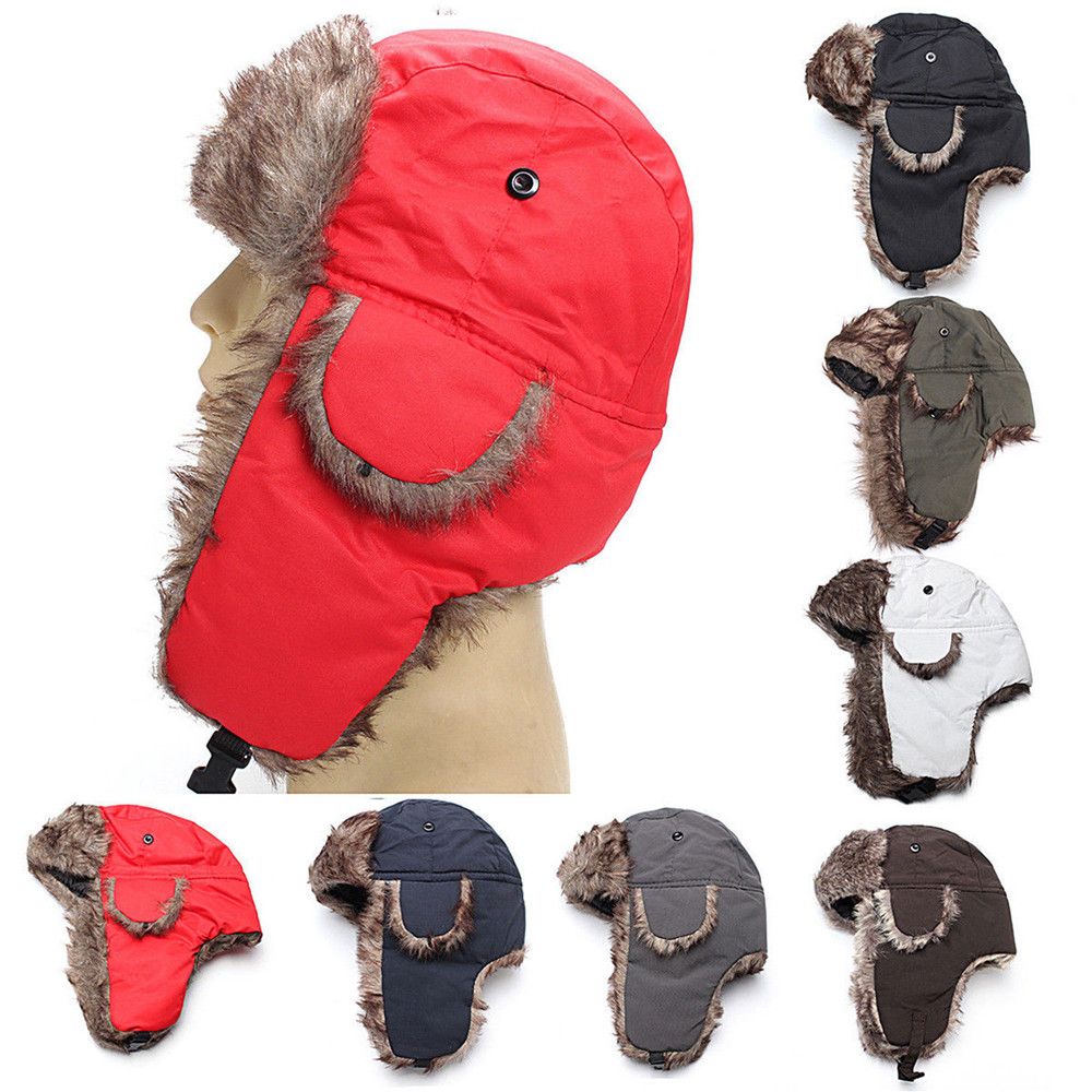 Warm Winter Fur Earflap Ski Ha - Winter Trapper Hat 评论和价格