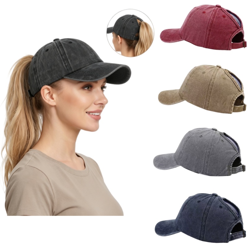 Washed Cotton Adjustable Ponyt - Golf Cap Dad 评论和价格