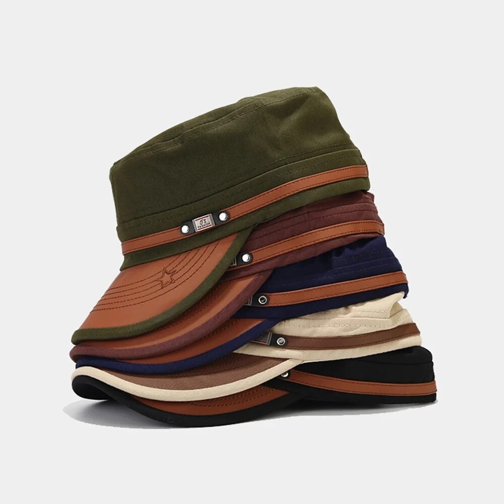 Casual Cadet Hat Man Flat Top  - Dad Hat Cotton 评论和价格