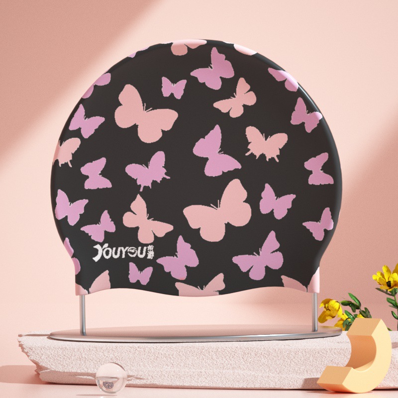 Adults High Elastic Cute Swimm - Swim Hat Silicone 评论和价格