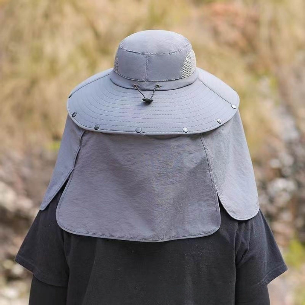 Removable Cloth Men Sun Hat Bi - Visor Sun Hat 评论和价格