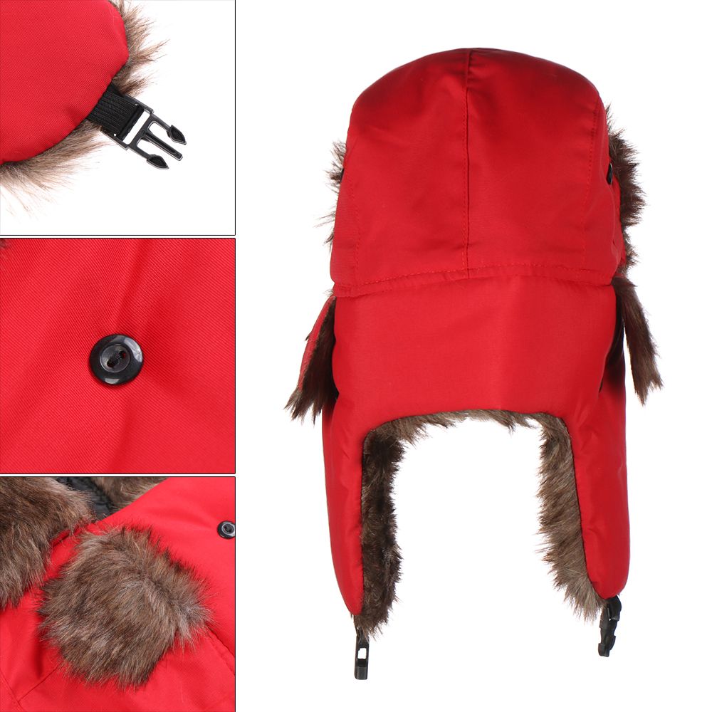 Warm Earflap Trapper Ski Hat W - Trapper Hat Ear Flap 评论和价格