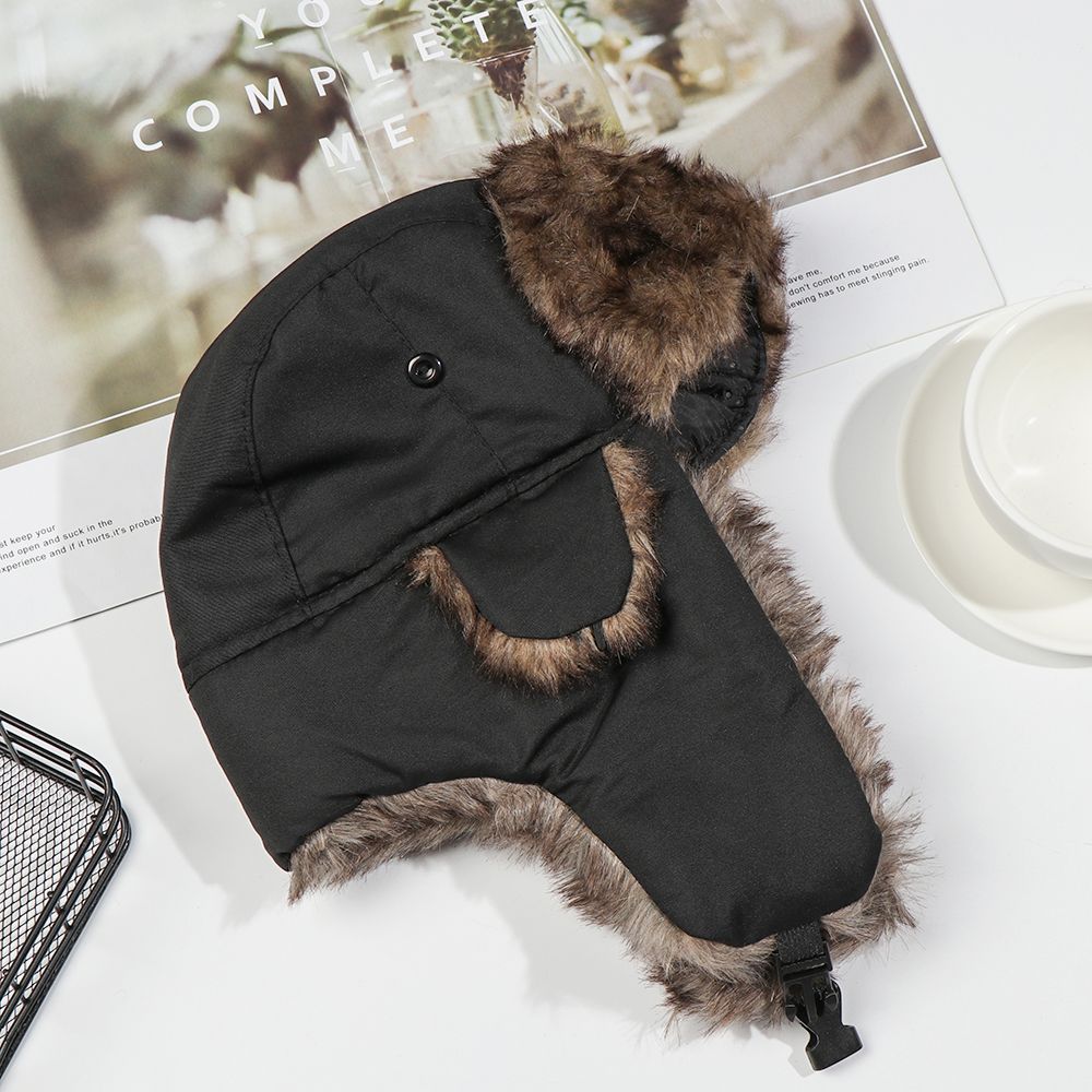 Warm Earflap Trapper Ski Hat W - Trapper Hat Ear Flap 评论和价格