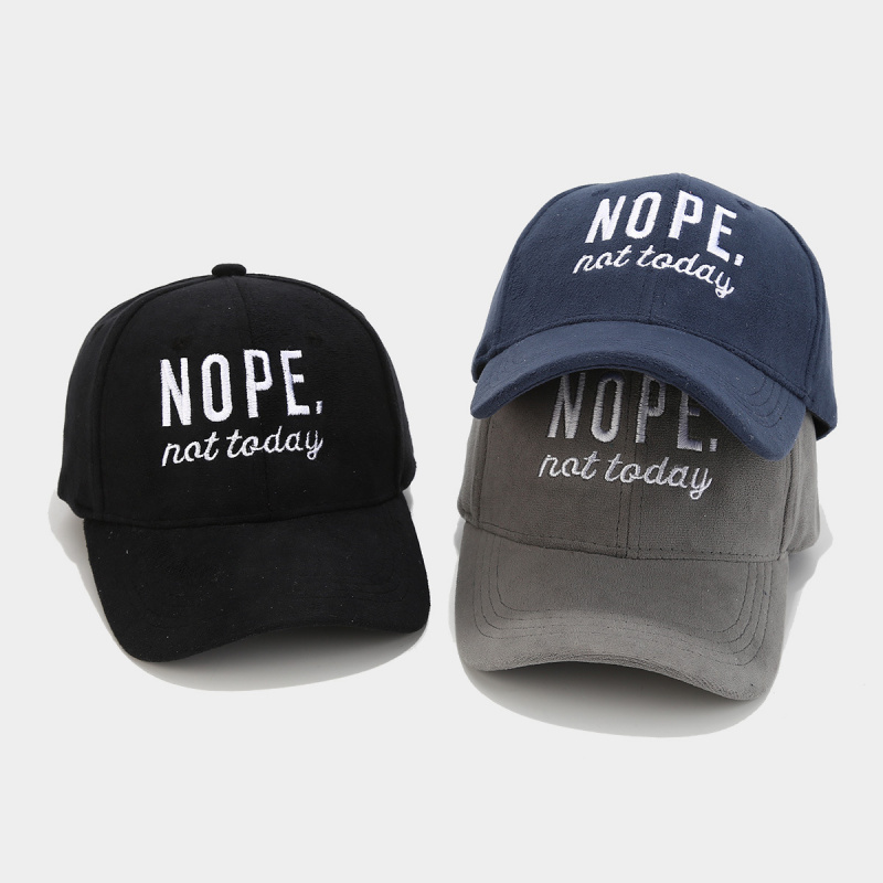 Nope Not Today Embroidered Sof - Dad Hat Cotton 评论和价格