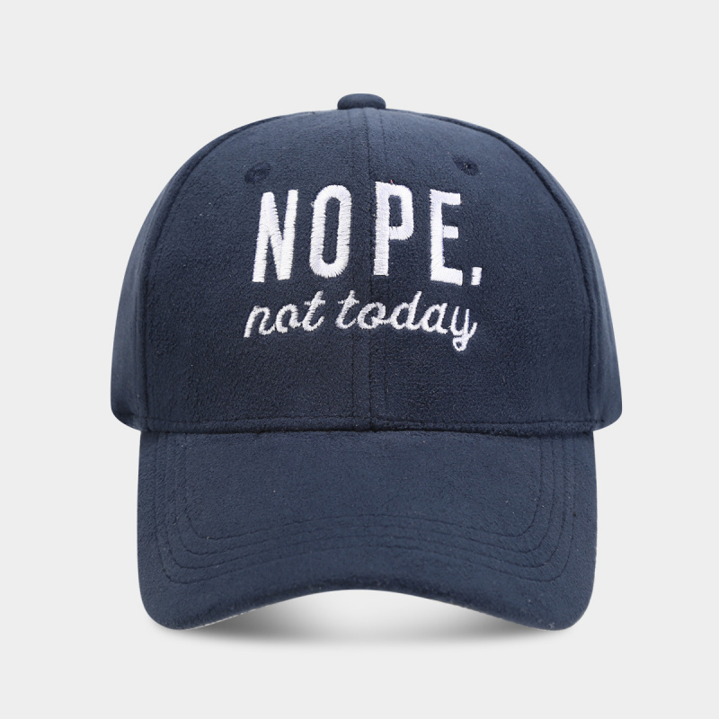 Nope Not Today Embroidered Sof - Dad Hat Cotton 评论和价格