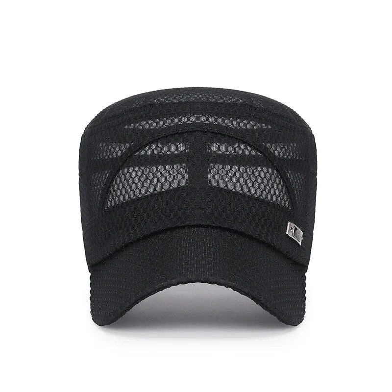 New Iron Label Full Net Breath - Snapback Hat Flat 评论和价格