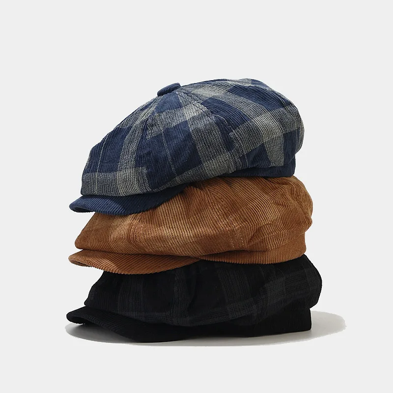 Corduroy Men Women Youth Boy G - Newsboy Cap Ivy 评论和价格
