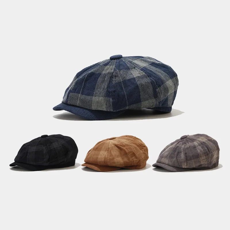 Corduroy Men Women Youth Boy G - Newsboy Cap Ivy 评论和价格