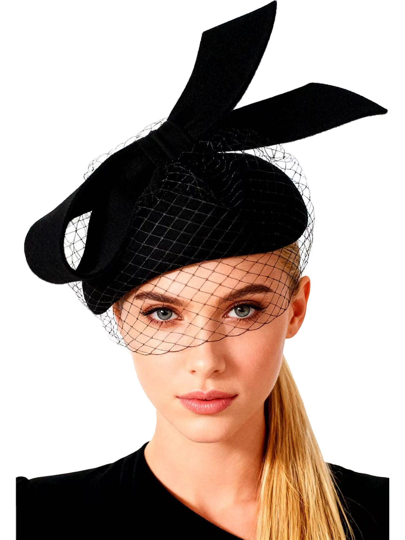 French White Beret Fascinator  - Fedora Hat Wool 评论和价格