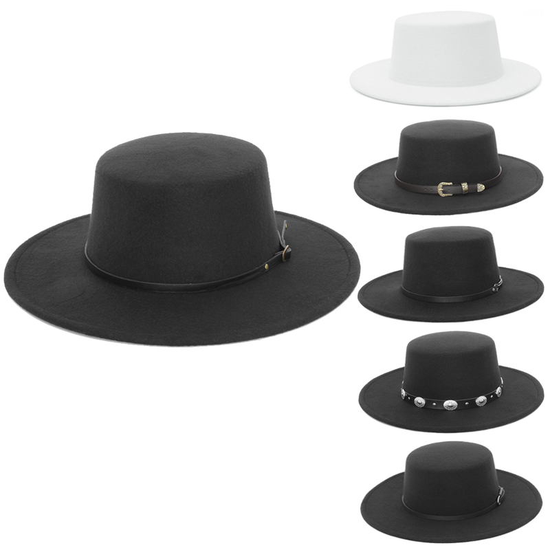 Elegant Wide Brim Fedora Hat f - Fedora Hat Wool 评论和价格